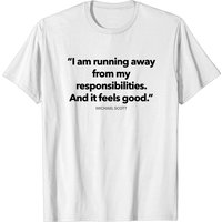 Im Running Away From My Problems - Michael Scott T-Shirt for Men — Mens T Shirts