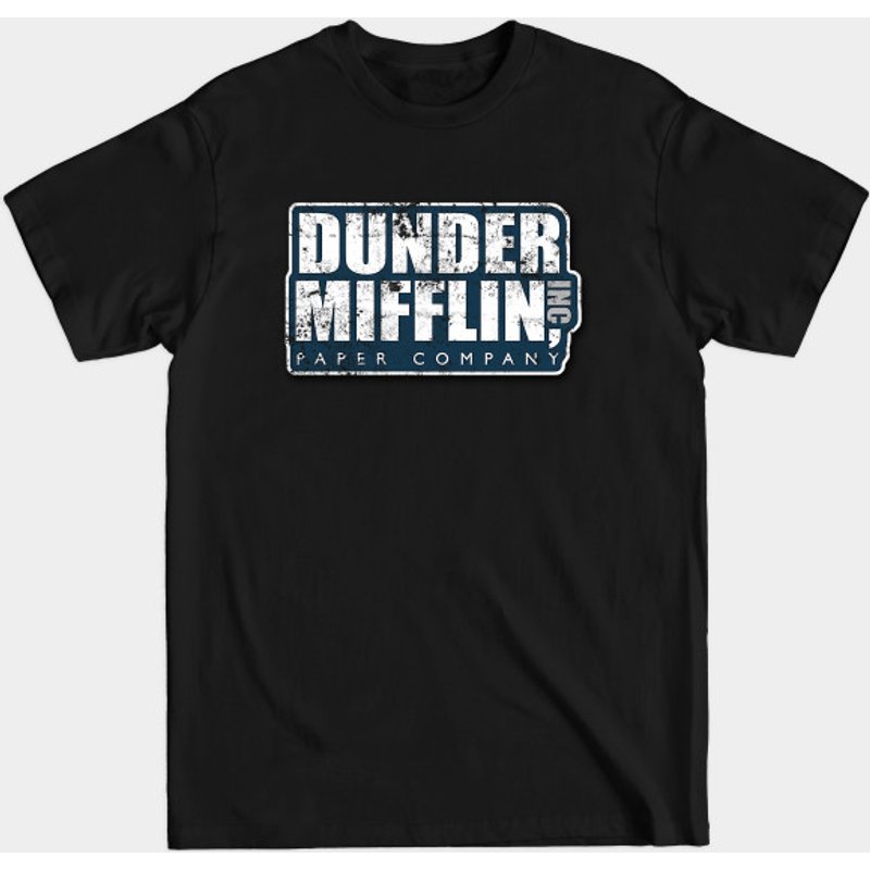 T-shirt pour hommes Dunder Mifflin Vintage en noir — T-shirts pour hommes