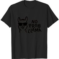 No Prob Llama Men's T-Shirt in Royal Blue