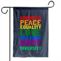 Drapeaux de jardin Kindness Peace Equality Love Inclusion Hope — Drapeaux décoratifs