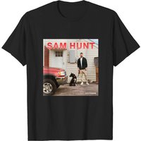 T-shirt pour hommes Sam Hunt en noir — T-shirts pour hommes