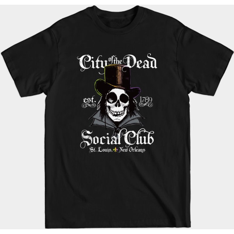 T-shirt pour hommes New Orleans Voodoo Doctor Goth Skull — T-shirts pour hommes