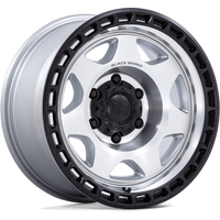 Black Rhino BR018 Voyager Silver Machined Wheels - 17x8.5 - 6x135 — Wheels & Rims