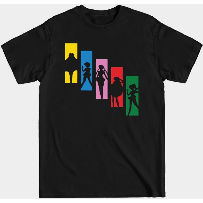 T-shirt pour hommes Sailor Moon - Sailor Mars en noir — T-shirts pour hommes