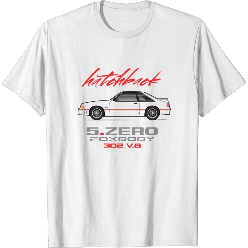 T-shirt Multi-Color Body Option Apparel 5.0 Hatchback - Mustang GT — T-shirts pour hommes