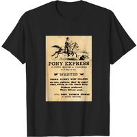 Pony Express Recruitment for Riders Wild West Poster T-Shirt