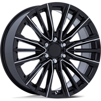 Performance Replicas PR223 Gloss Black Milled 22x9 Rims 6x139.7 — Wheels & Rims