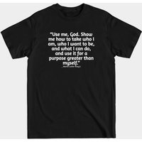 T-shirt pour hommes avec citations de Martin Luther King en noir