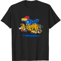 T-shirt Vintage Missouri Tiger vs. K-U Jayhawk Kansas pour hommes — T-shirts pour hommes