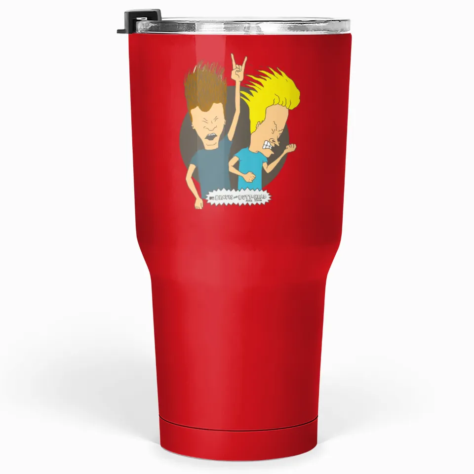 Gobelets Beavis And Butt-head de 30 oz Rock On Portrait Foncé — Tasses et gobelets