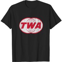 T-shirt noir pour homme Trans World Airlines TWA — T-shirts pour hommes