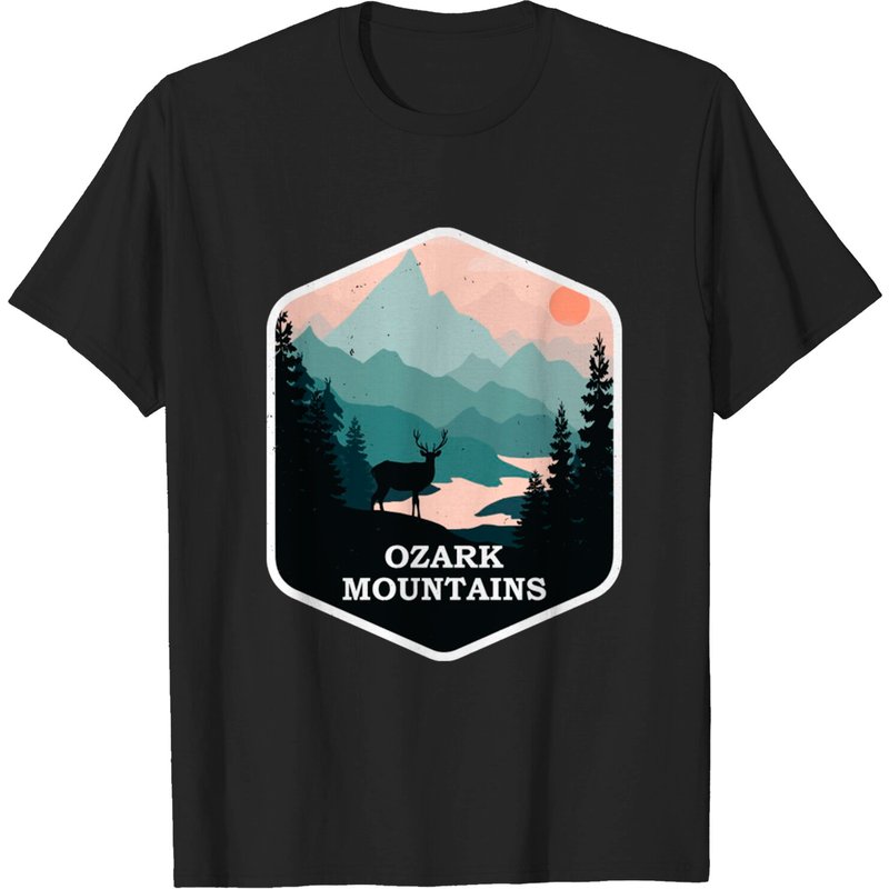 Ozark Mountains Vintage Hiking T-Shirt for Men
