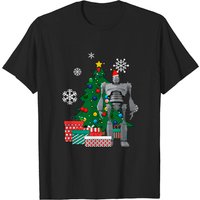 T-shirt pour hommes Iron Giant autour de l'arbre de Noël — T-shirts pour hommes