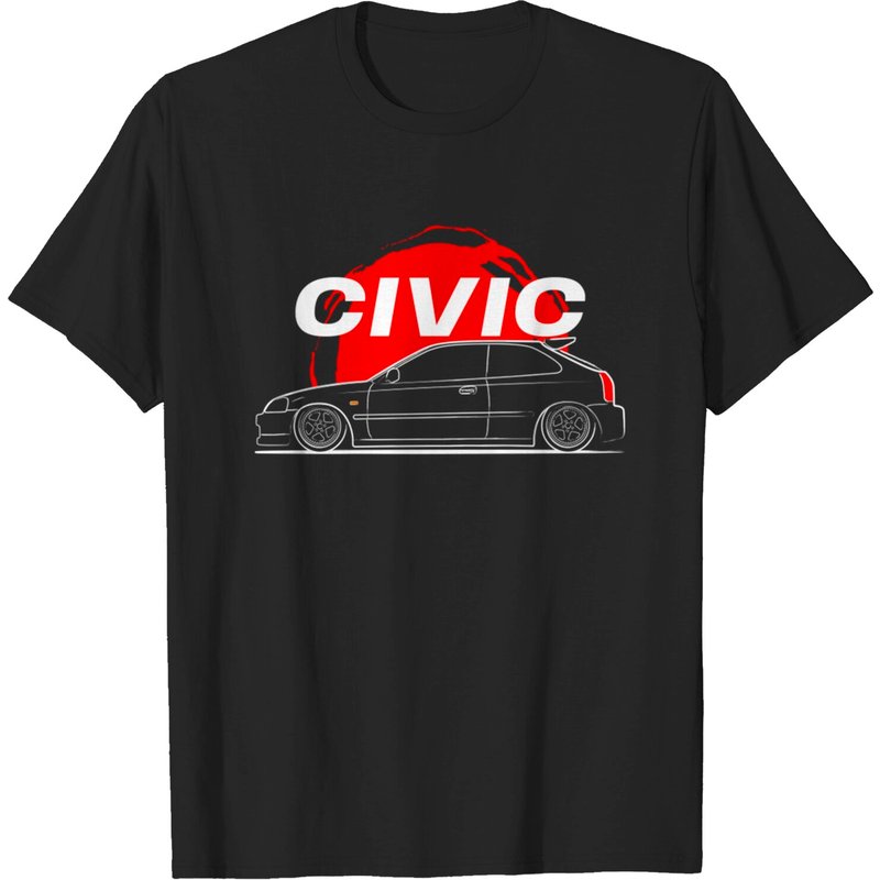 Civic JDM - T-shirt pour hommes Civic en noir — T-shirts pour hommes