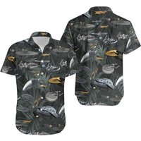 Set Trek Hawaiian Shirt and Men Shorts, Trek Starships Beach Shirt