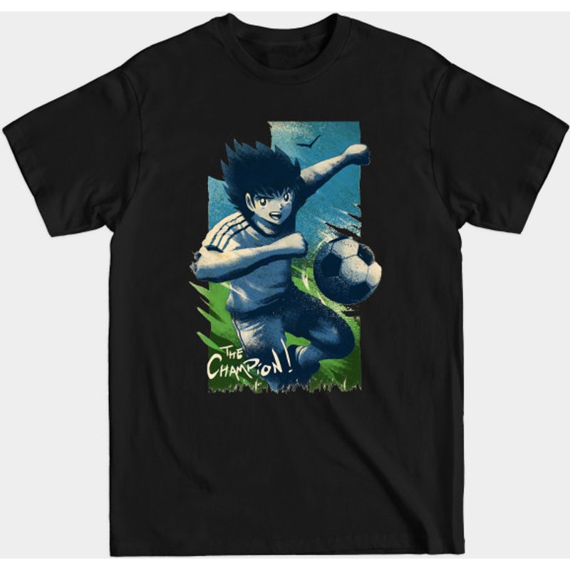 Captain Tsubasa Men's T-Shirt in Black