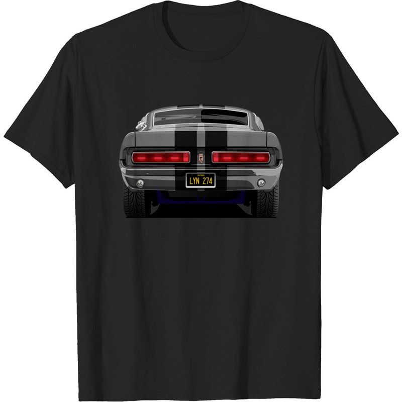T-shirt pour hommes Eleanor Shelby GT500 en noir — T-shirts pour hommes