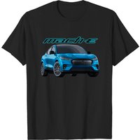 T-shirt pour hommes Mustang Mach-E GT Grabber Blue Electric — T-shirts pour hommes