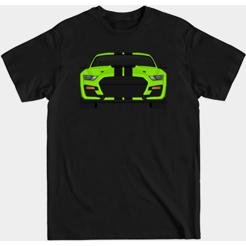 Shelby GT500 2020 Grabber-Lime and Black Stripes Men's T-Shirt