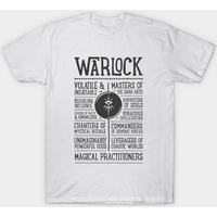 T-shirt DND Warlock Classe de Jeu de Rôle pour Hommes — T-shirts pour hommes