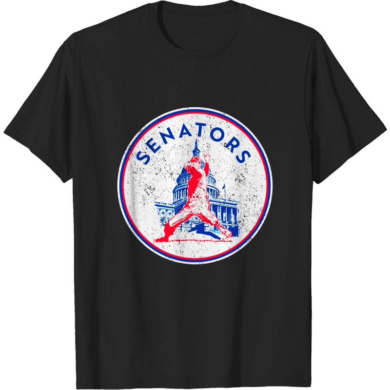 T-shirt pour hommes avec logo vintage des Sénateurs de Washington — T-shirts pour hommes