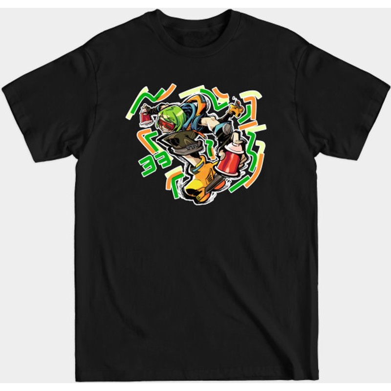 Jet Set Radio Yoyo Men's T-Shirt in Black — Mens T Shirts