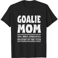 T-shirt Goalie Mom pour hommes - Noir