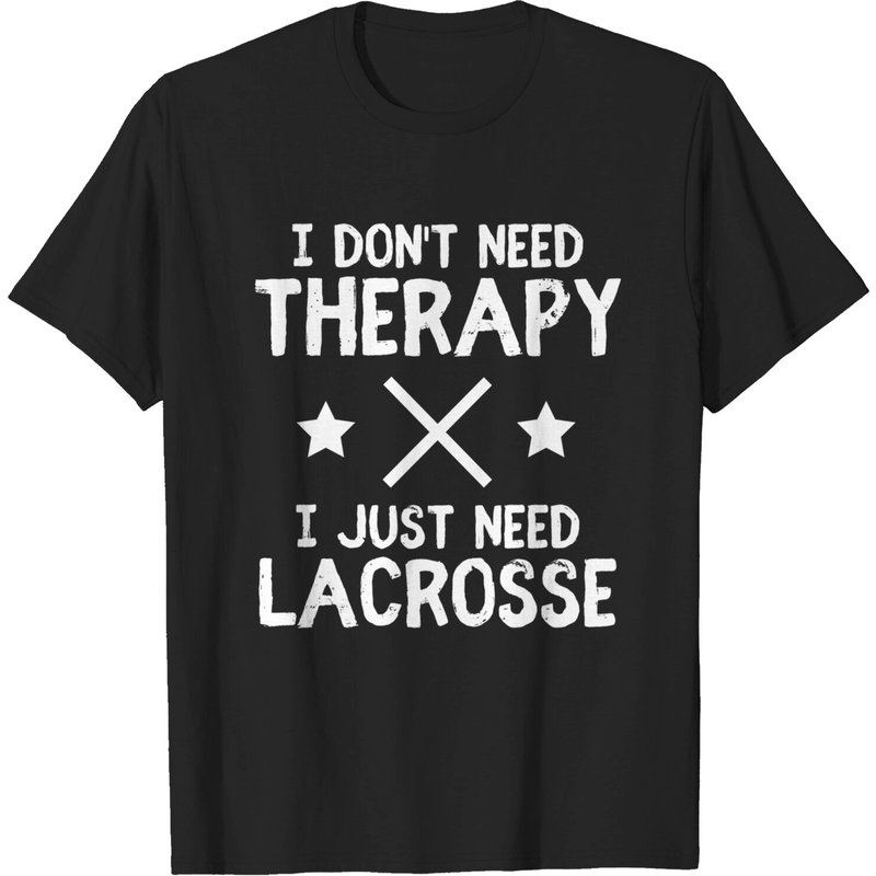 T-shirt pour hommes avec phrase drôle de joueur de lacrosse