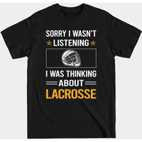 T-shirt pour hommes Funny Listening Lacrosse — T-shirts pour hommes