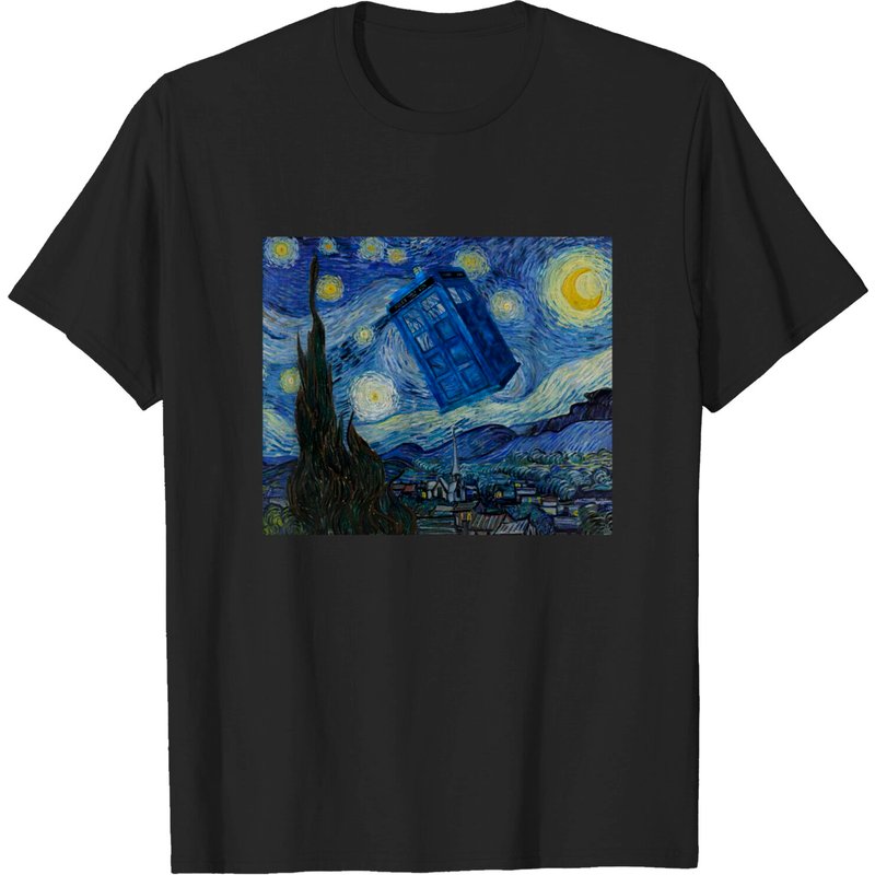 T-shirt pour hommes Starry Night Tardis — T-shirts pour hommes
