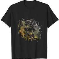 T-shirt pour hommes Koi Fish en noir