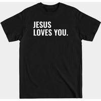 T-shirt Citations Chrétiennes Jésus T'aime