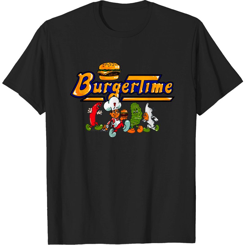 Burger Time Characters T-Shirt for Men