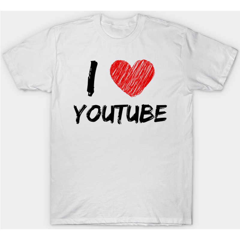 I Love YouTube Men's T-Shirt