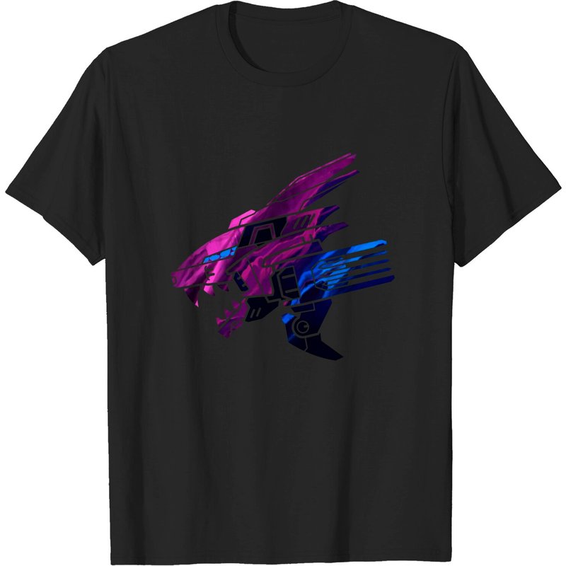 T-shirt pour hommes Zoids Liger Zero | Watcher en noir — T-shirts pour hommes
