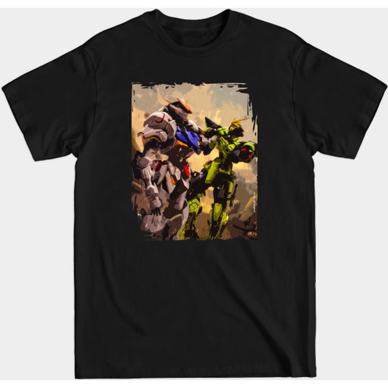 T-shirt pour hommes Gundam Fight Style Peinture à l'huile