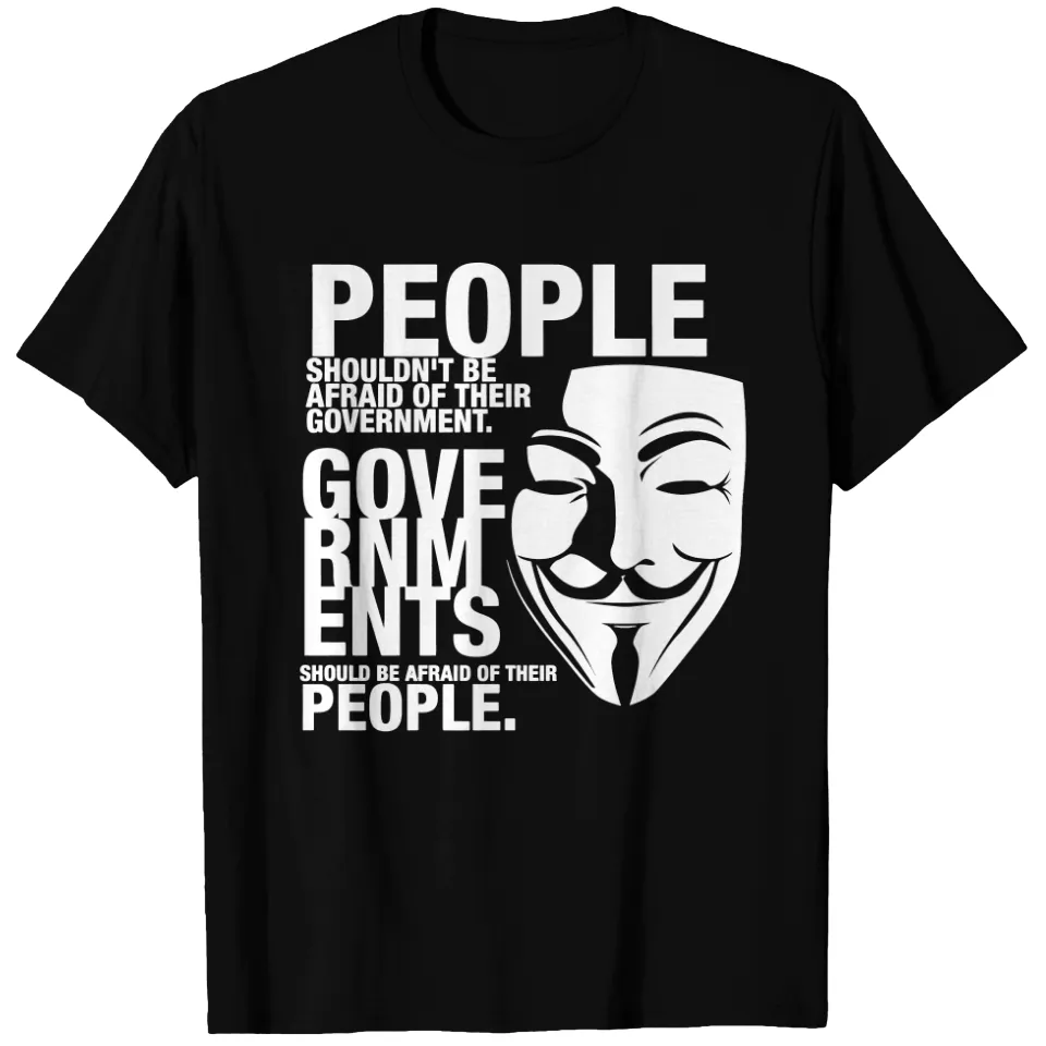 T-shirt Anonymous Masque de Guy Fawkes pour hommes — T-shirts pour hommes