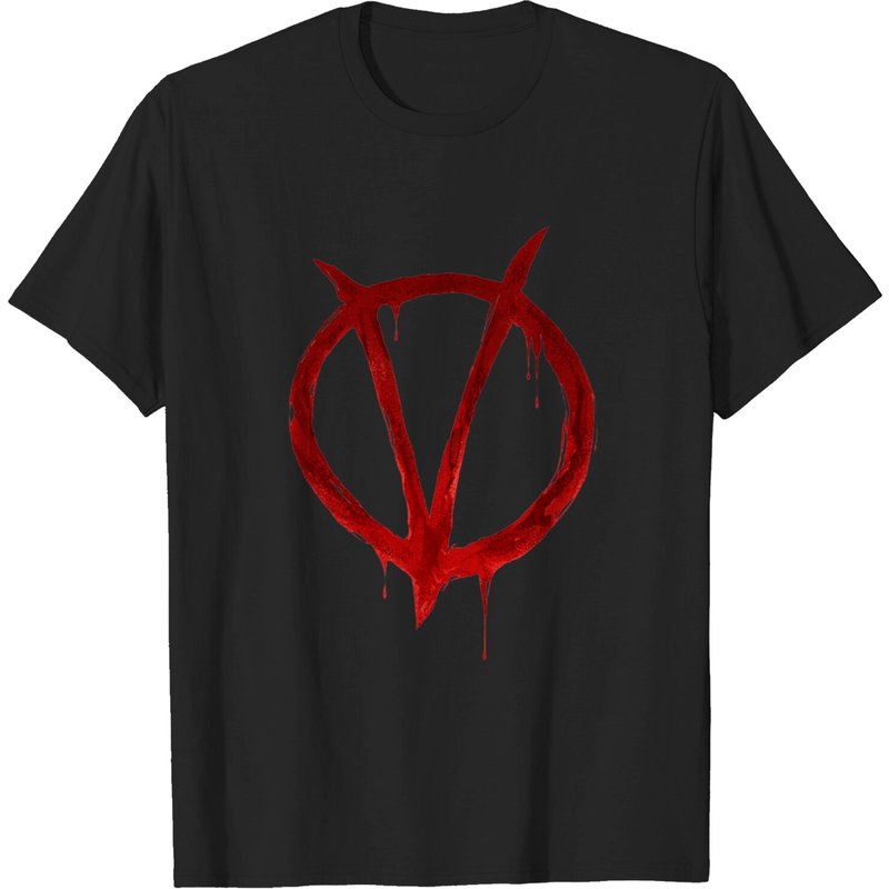 V For Vendetta Men's Black T-Shirt