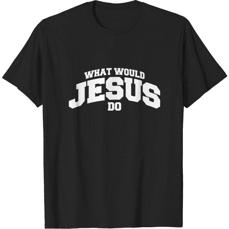 What Would Jesus Do Men's T-Shirt in Black