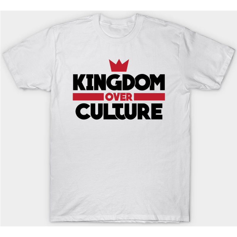 Kingdom Over Culture Black Christian T-Shirt for Men