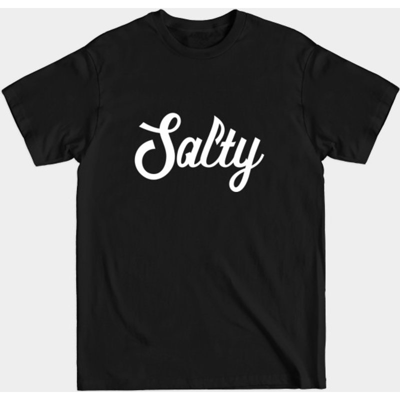 Salty Typography Design Men's T-Shirt — Mens T Shirts