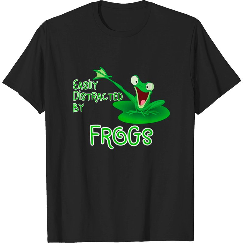 Easily Distracted by Frogs Men's T-Shirt — Mens T Shirts