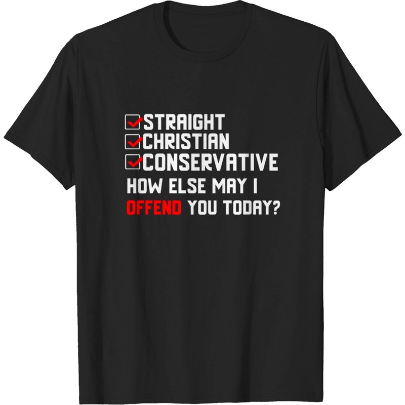 T-shirt Straight Christian Conservative pour hommes — T-shirts pour hommes