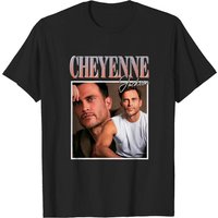 T-shirt Classique Cheyenne Jackson pour Hommes en Noir — T-shirts pour hommes