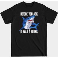 Avant de demander, c'était un requin - T-shirt pour hommes — T-shirts pour hommes