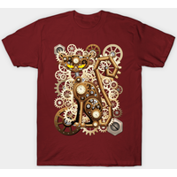 T-shirt pour hommes Steampunk Cat Vintage Style — T-shirts pour hommes