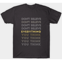 T-shirt pour hommes - Ne croyez pas tout ce que vous pensez - Sensibilisation à la santé mentale — T-shirts pour hommes