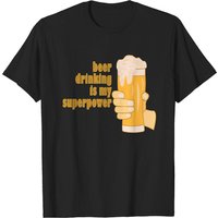 Mon super pouvoir, c'est de boire de la bière - T-shirt pour hommes — T-shirts pour hommes
