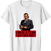 J'ai un plan, j'ai juste besoin d'argent - T-shirt Dutch Van Der Linde — T-shirts pour hommes