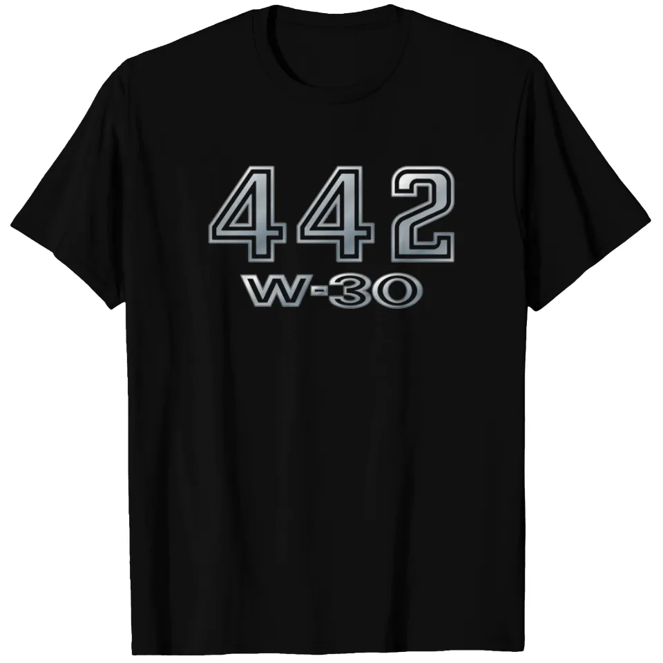 T-shirt pour hommes 442 W-30 Oldsmobile en bleu royal — T-shirts pour hommes